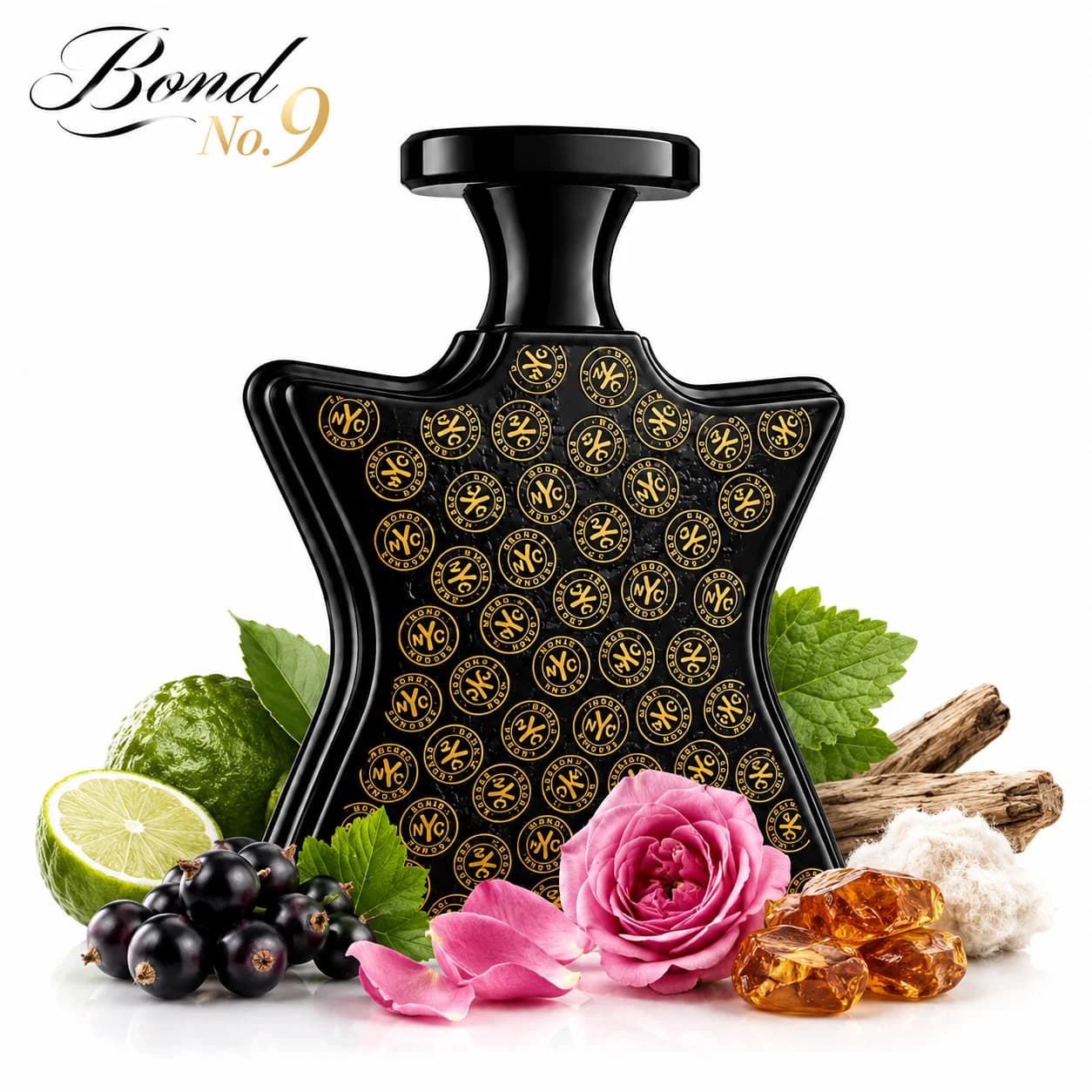 Bond No.9 New York Wall Street Perfume Eau De Parfum 100ml for Men Long Lasting Luxury Niche Fragrance Spray Fresh Citrus Blackcurrant Rose Oud Amber Musk Woody Scent Daily Wear Travel Gift