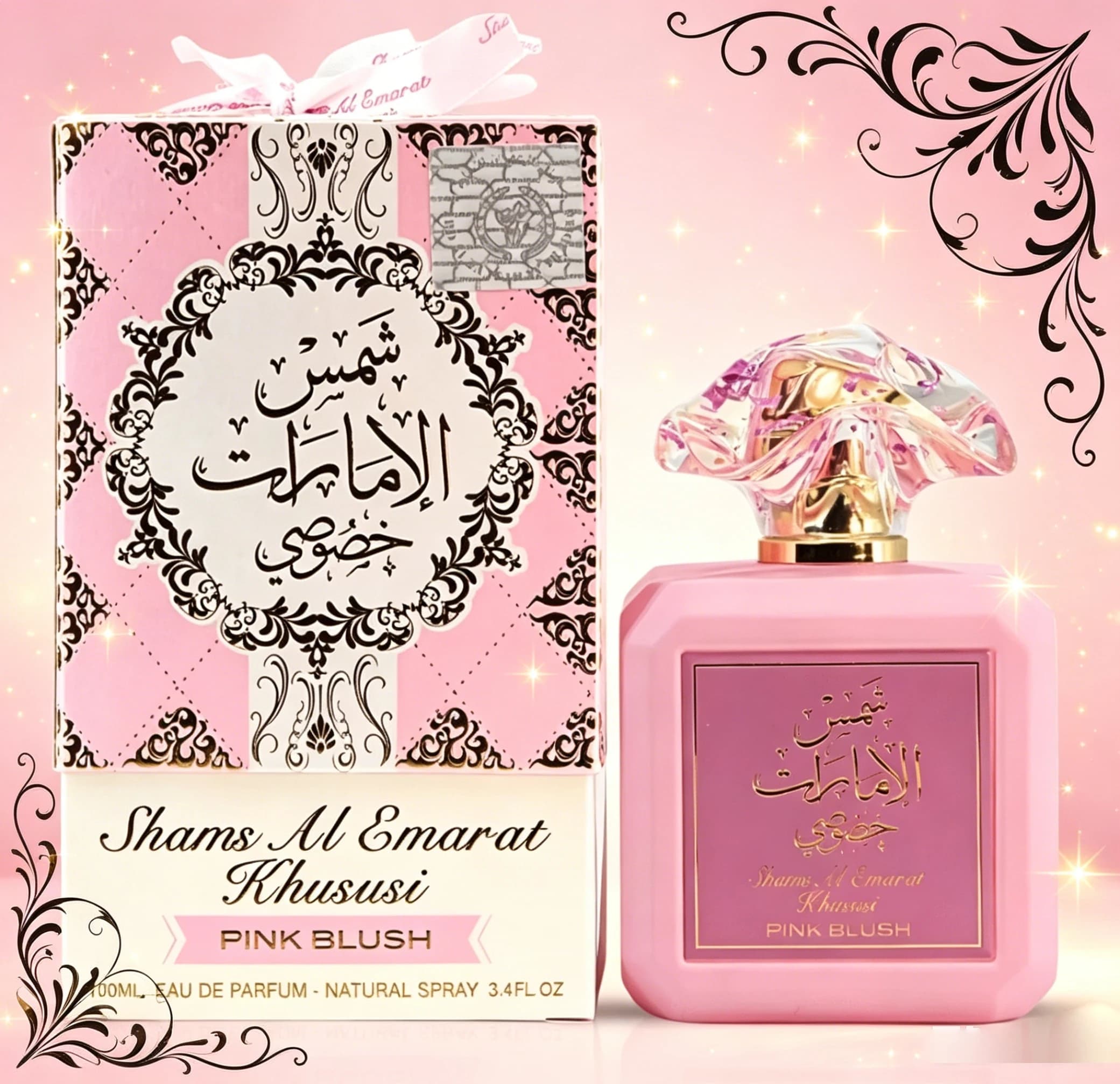 PINK BLUSH PERFUME Pink Mist Sweet Fragrance, Cotton Candy Cream and Vanilla Weave a Middle Eastern Romantic Girl Feeling