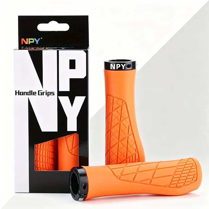 NPY Bicycle Handlebar Grips Ergonomic MTB Cuffs Folding Bike Handle Bar Cover Non-slip Lock on Mountain Bike Handlebar Grip Part