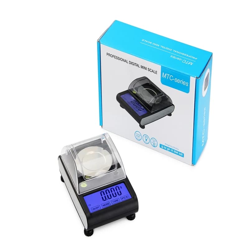 0.001g Digital Milligram Scale Jewelry Gold Lab Scales 50g x 0.001g Touch LCD Electronic Gram Counting Laboratory Weight Balance
