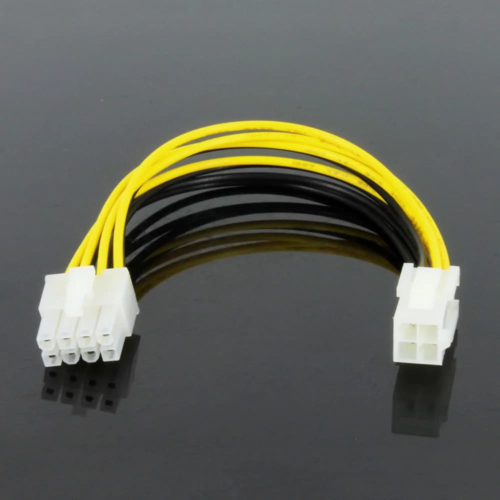 ATX 4 Pin Male to 8 Pin Female EPS Power Cable Cord Adapter PC Motherboard CPU Power Supply Line Extension Cable