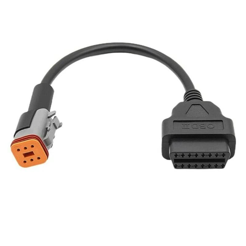 Motorcycle 6 Pin to 16 Pin OBD2 Diagnostic Cables Adapter For Harley Davidson Support ELM327 OBD Scanner Obdii Code Reader