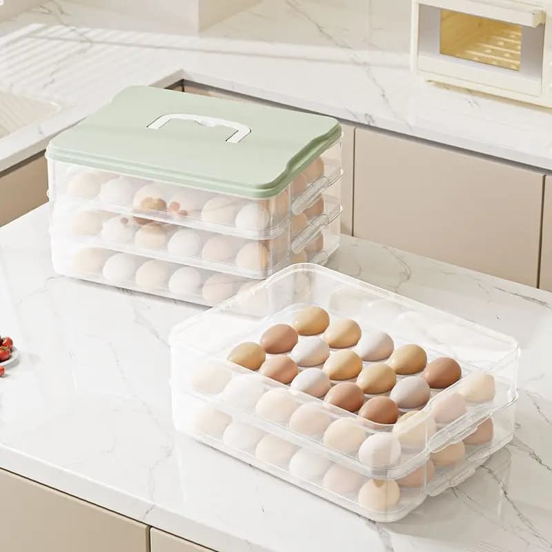 Egg storage box refrigerator specific food grade fresh-keeping box kitchen storage and organization tool egg rack holder