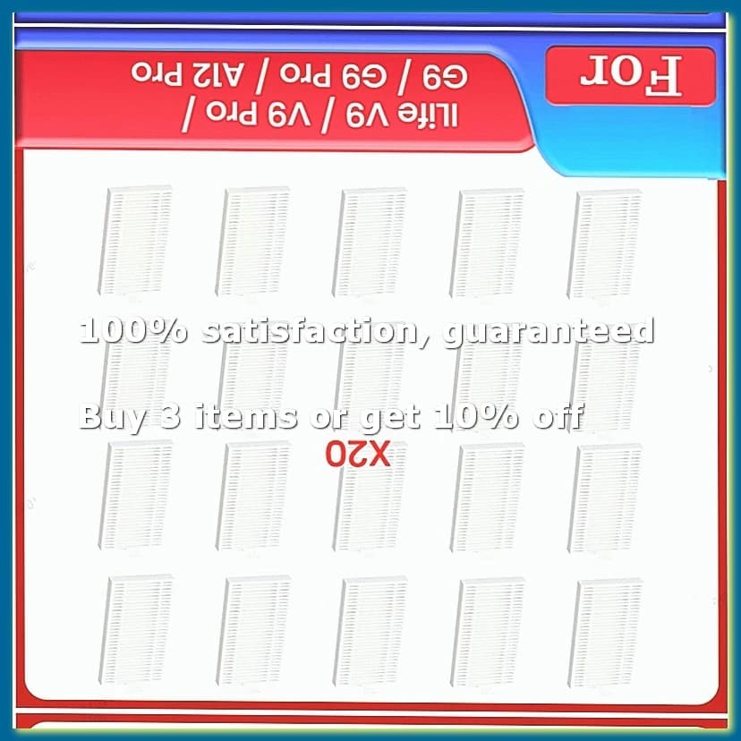 HEPA Filter for V9/V9 Pro/G9/G9 Pro/A12 Pro Robot Vacuum Cleaner Parts Replacement Filters Accessories 20PCS-A009