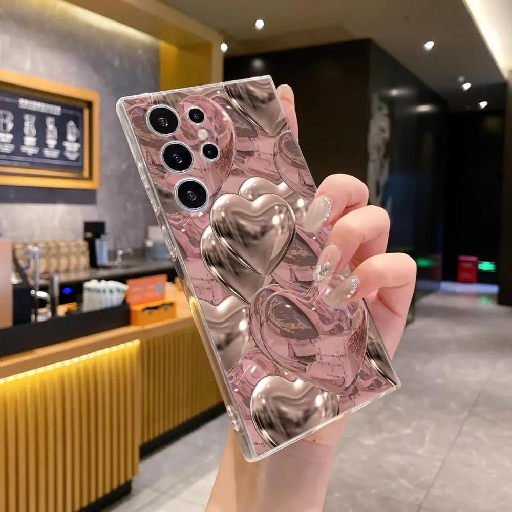 Y-Y2K H-Heart Phone Case For Samsung Galaxy  S26 Ultra S25 FE S24 S23 S22 Plus S25 Edge S21 transparent soft shell Covers