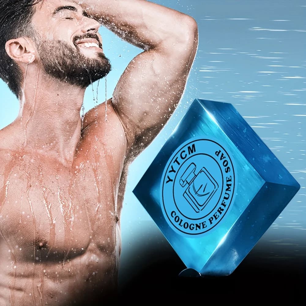 Men's Cologne Soap, Cologne Perfume Soap, Sandalwood Soap, Bath Soap Face Wash Bath Body Soap Essential Oil Handmade Soap 70g