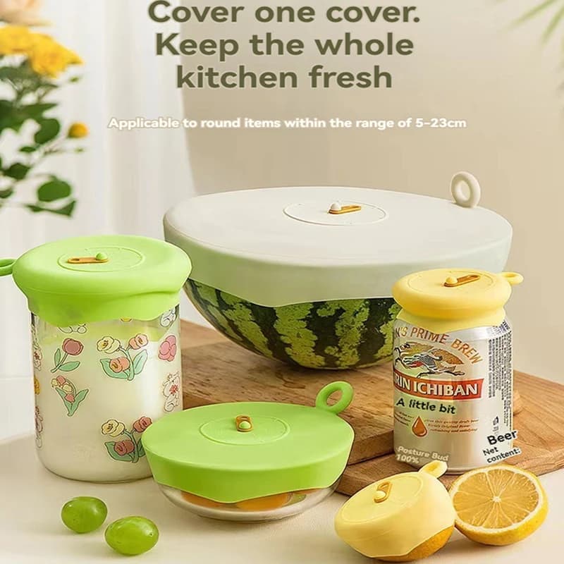 Silicone Kitchen Utensils Fresh-keeping Stretch Universal Bowl Cover Refrigerator Microwave Oven Sealed