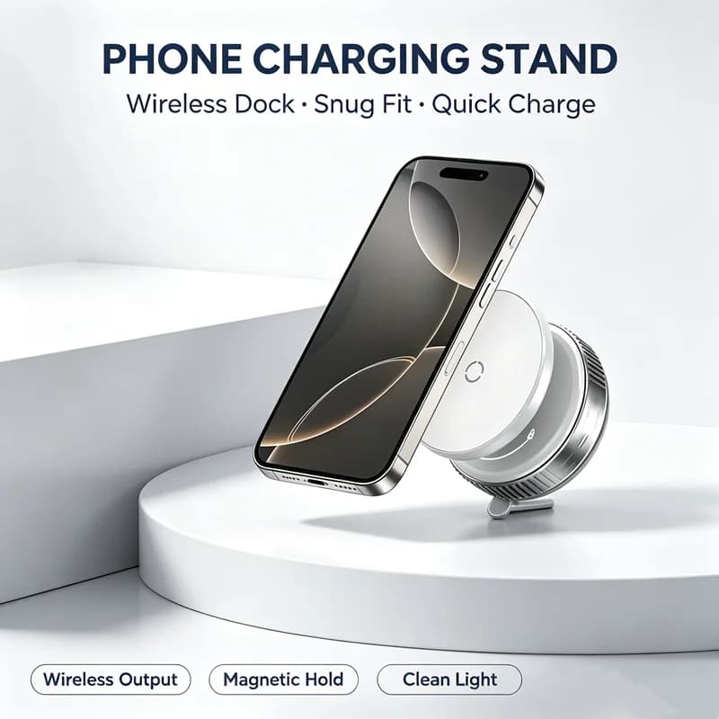 Multi-functional Magnetic Phone Holder Car Mount with Vacuum Suction Cup Hands-Free for Gym Mirror Smooth Surfaces