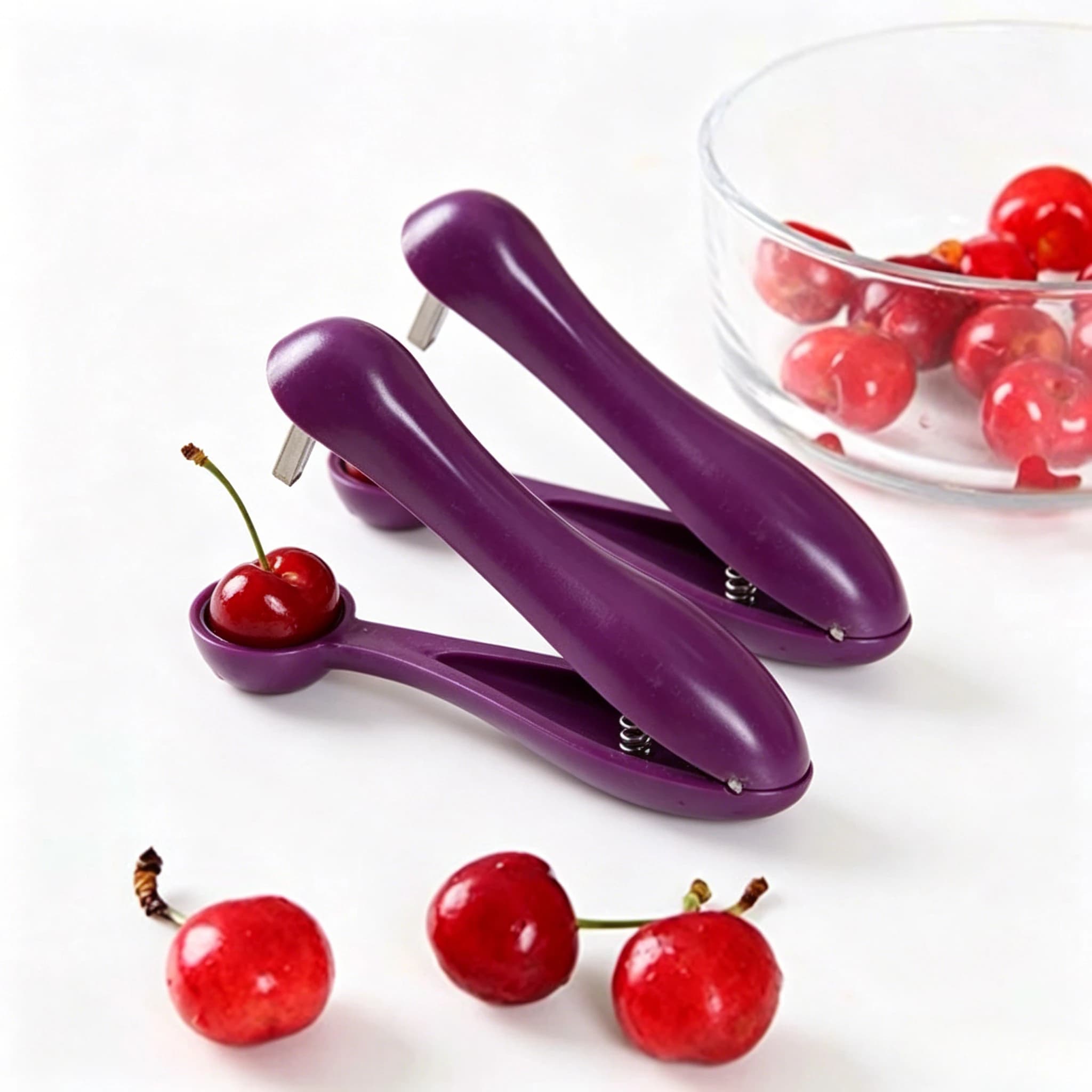 2pcs Brand New Cherry Fruit Kitchen Pit Remover Olive Pit Tool Seed Tool Fruit and Vegetable Tool Cherry Pit Remover