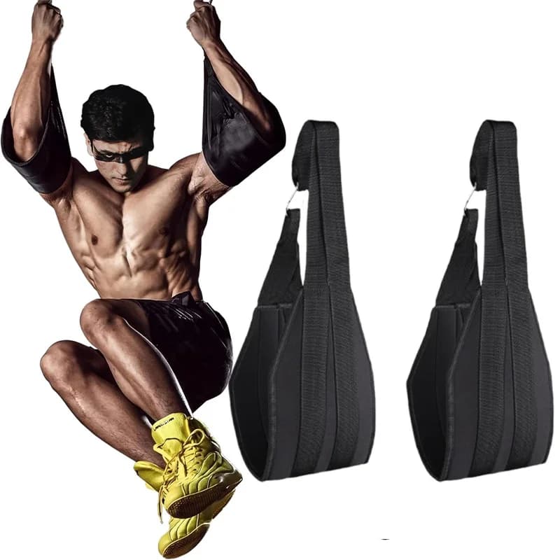 Fitness AB Sling Straps Suspension Rip-Resistant Heavy Duty A Pair for Pull Up Bar Hanging Leg Raiser Gym Home Fitness Equipment