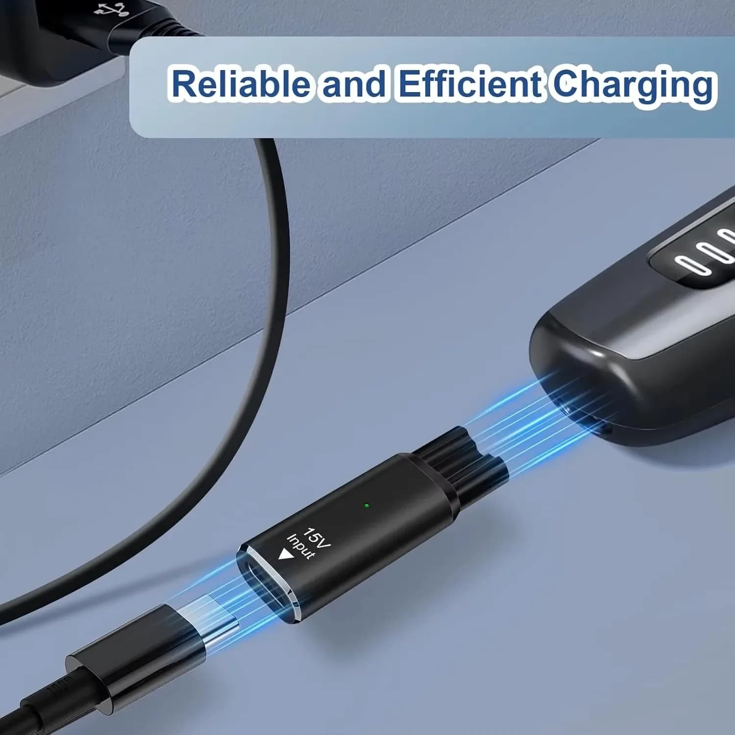 15V HQ8505 Type-C Shaver Adapter Charging Converter for Philips Norelco One Blade QP6520 QP6530 QP6510 Beard Trimmer