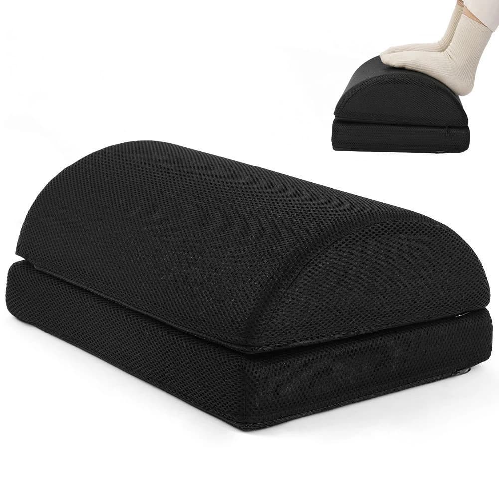 Ergonomic Under Desk Foot Rest for Office Use – Adjustable Height Foot Stool Under Desk for Office Chair & Gaming Chair