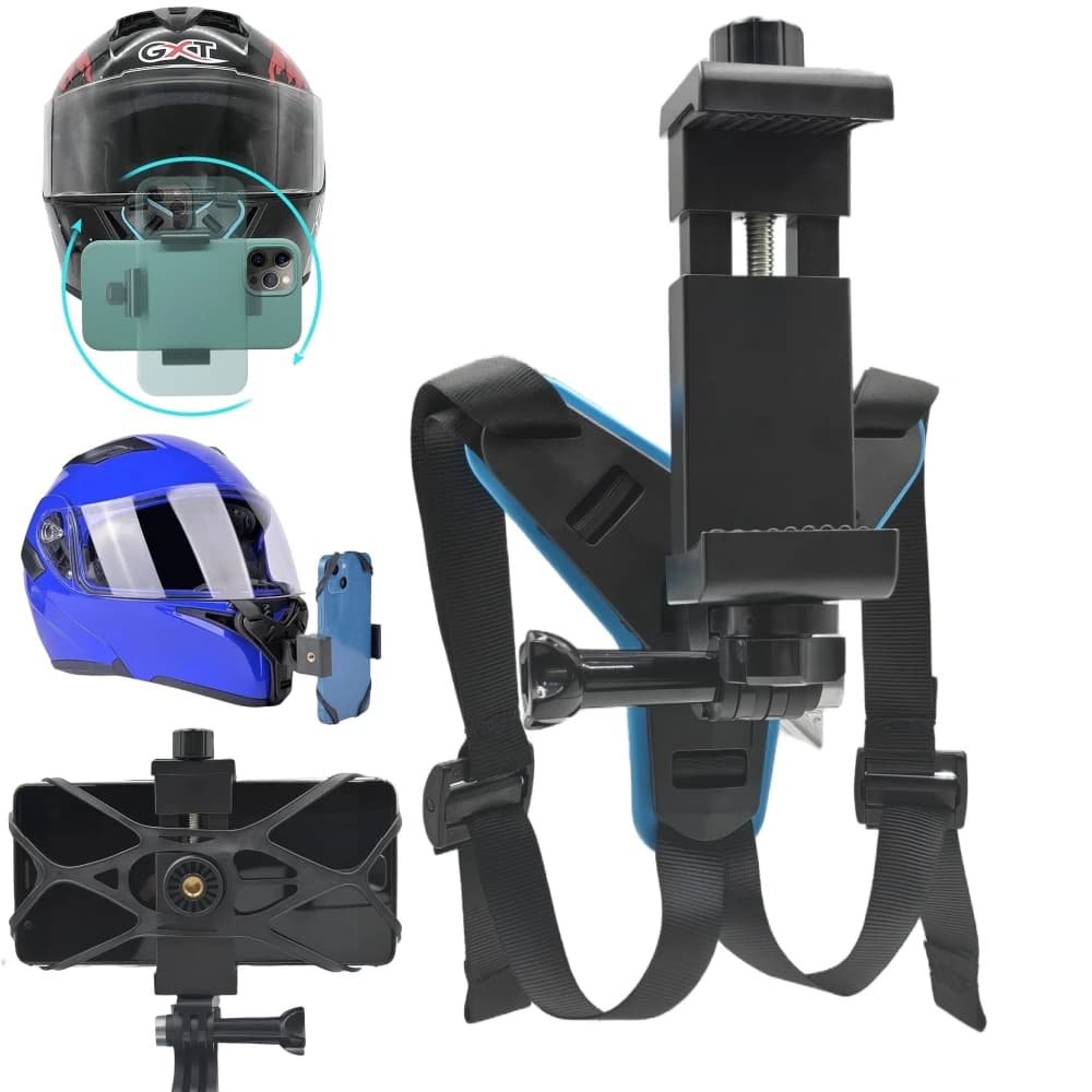 Helmet Phone Stand Mount Holder Motorcycle Holding Clip For GoPro Hero 13 12 11 Dji Action 5 Pro Camera Accessories