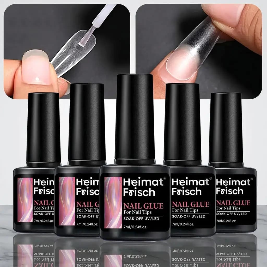 Heimat Frisch 5pcs/2pcs 7g Super Strong Nail Glue For False Nail Tips, Acrylic Nails,Press OnNails,Fake Nails Art Decoration Las