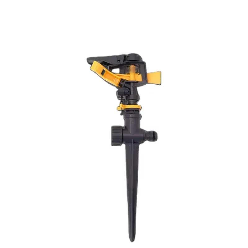 Garden Tools Plastic 360 Degree Rotatable Hole Sprinkler Irrigation System Rain Gun Water Sprinkler