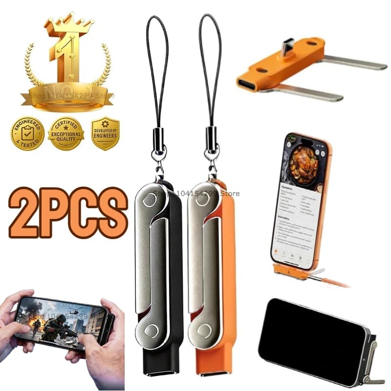 Holder Charger Cable 240w Built in Phone Stand Charging Cable USB C for Foldable Bracket Type USB Type C Flat Charger