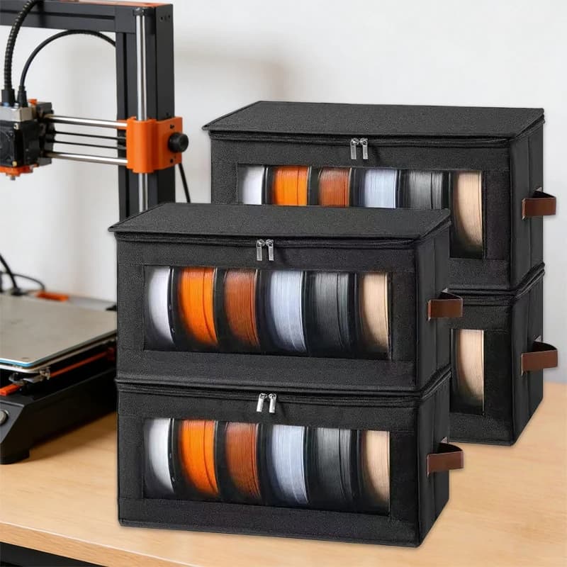 Filament Storage Bag - 3D Printer Filament Storage Containers, 3D Printing Accessories Holder Rack for Home, Office Workshop