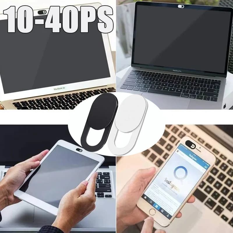 10-40PCS Privacy Webcam Cover Magnetic Slider Camera Shutter Plastic Sticker for Laptop iPhone Tablet PC Universal Fit