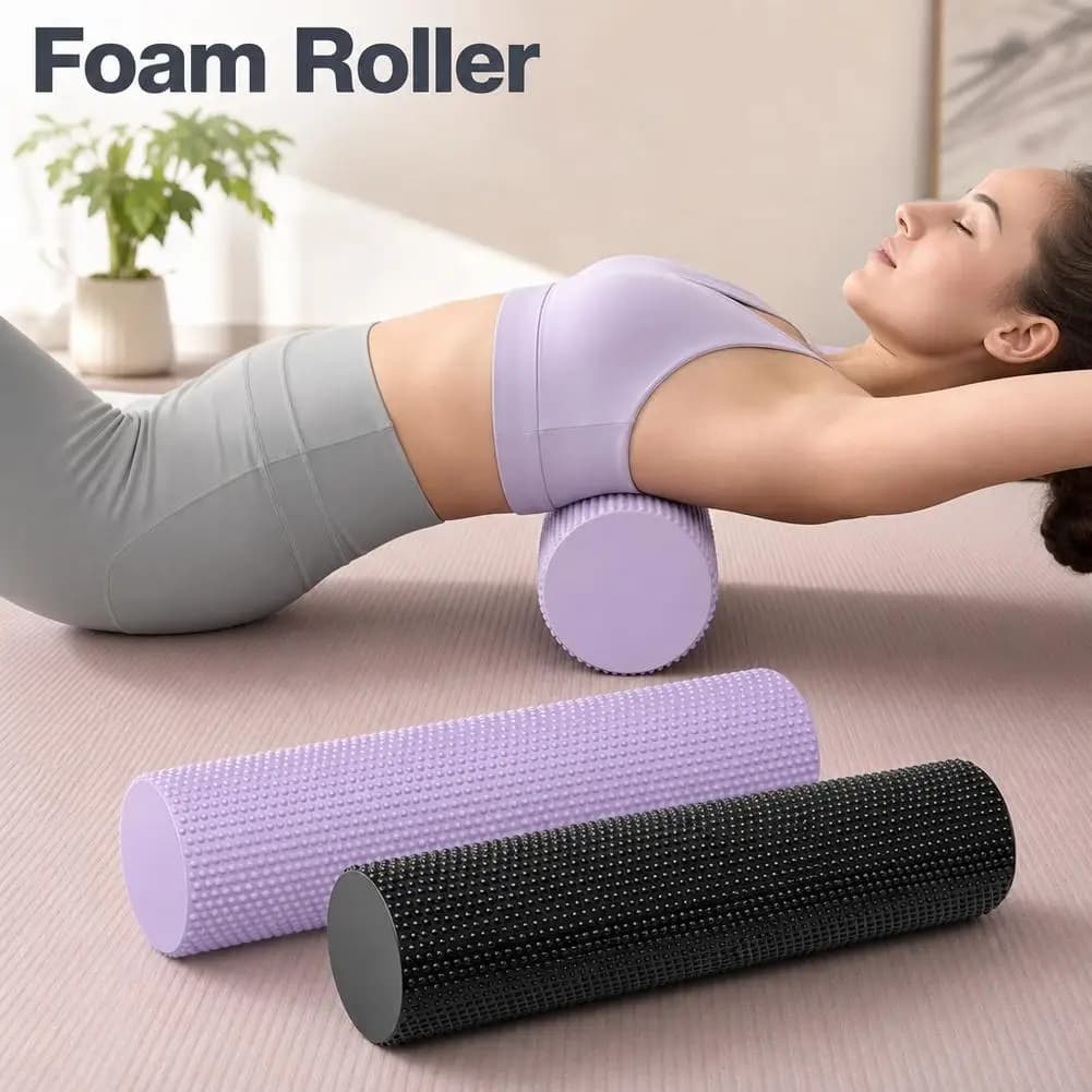 EVA Yoga Foam Roller High Density Workout Recovery Body Shaping for Pilates Yoga Muscle Massage Leg Stretching and Fitness 2026
