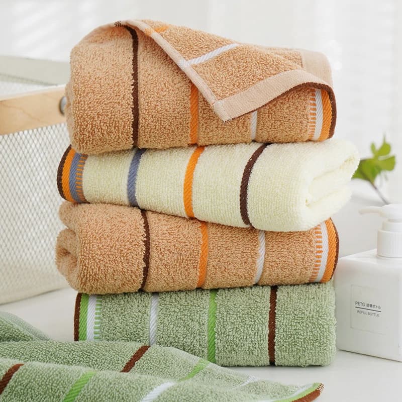 Thickened Cotton Hand Towel Set Soft Absorbent Face Towels for Hair Drying, Durable Bathroom Towels Suitable for Adults