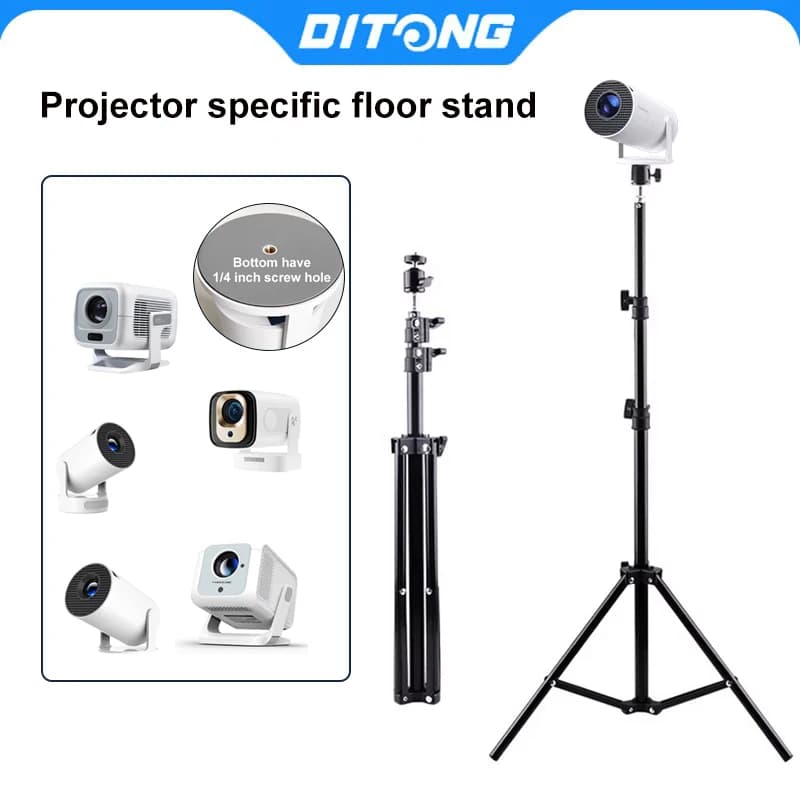 DITONG Extendable Universal Portable Bracket for HY300 Pro HY320 Mini Projector Travel Tripod Stand Mount