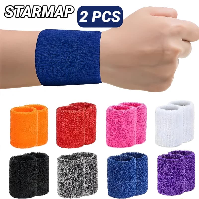 8×10cm Towel Sports Wristbands Tennis Sweat Bands Wrist Guard For Basketball Volleyball Padel Fitness Sweatbands Wrap Padel Cuf
