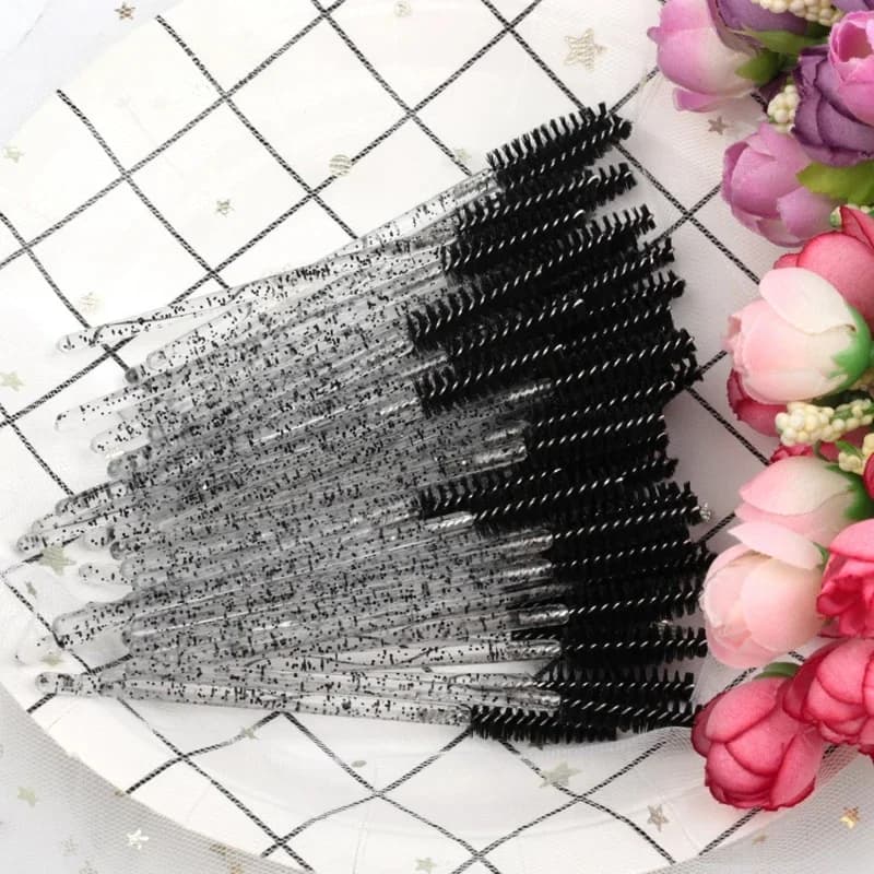 50Pcs Disposable Eyelash Spooler Brushes Multipurpose Eyebrow And Lash Extension DIY Beauty Accessory
