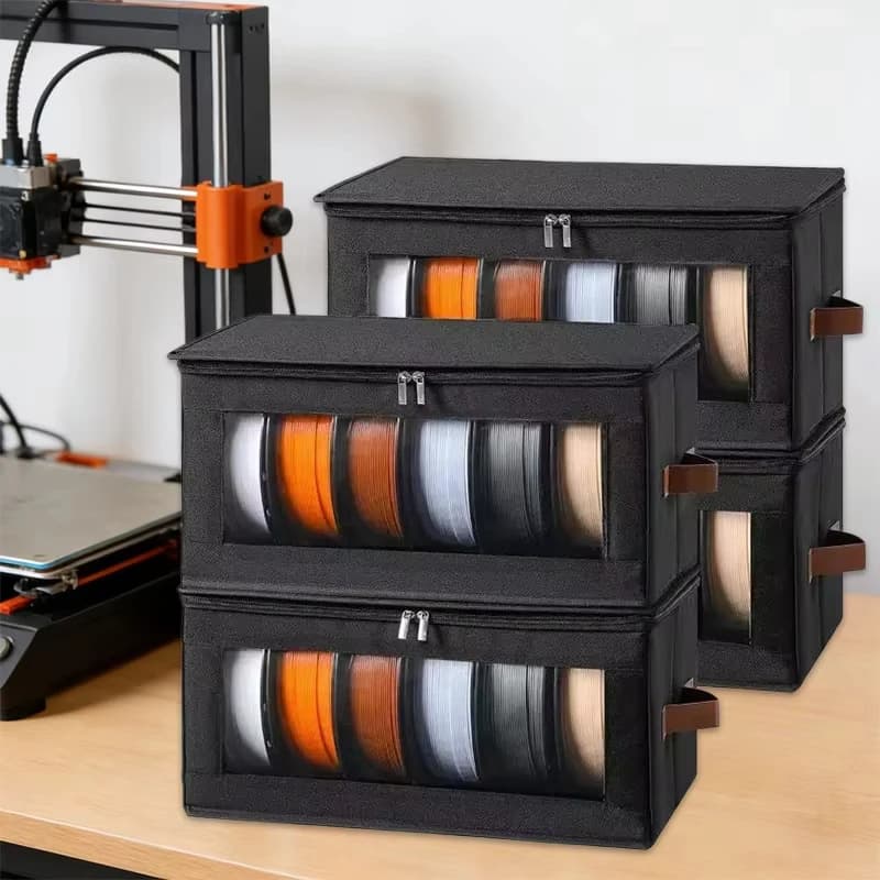 Filament Storage Bag - 3D Printer Filament Storage Containers, 3D Printing Accessories Holder Rack for Home, Office Workshop