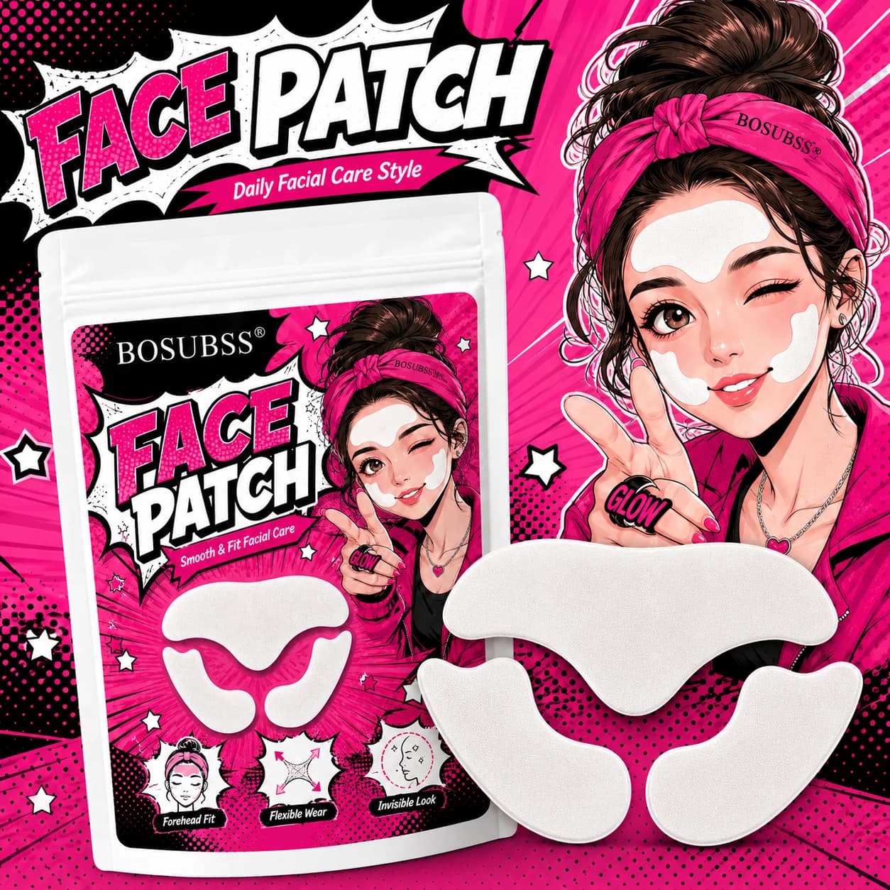 10 Pairs/Set Nasolabial Patches for Fading Facial Wrinkles Lifting Tightening Moisturizing And Hydrating Skin Care Set