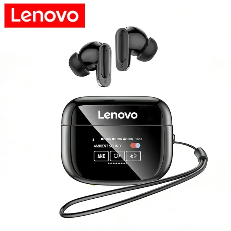 Lenovo V11 TWS Wireless Earphones Touch Screen Digital Display Bluetooth Headset In Ear ANC Noise Reduction Headphone With Mic