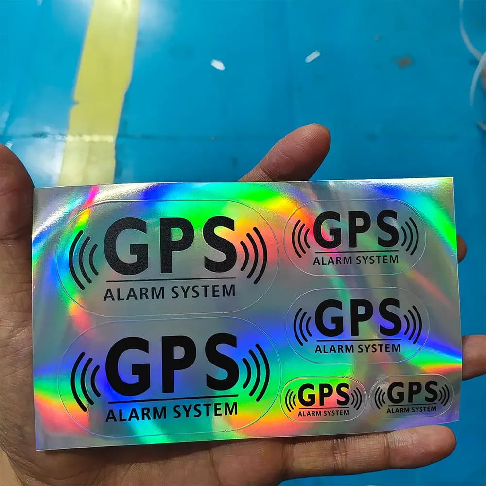 Reflective Laser GPS Alarm System Motorcycle Bicycle Stickers Waterproof Car Window Side Rear Windshield Decorative Vinyl Decals
