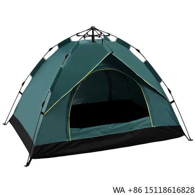 Outdoor Waterproof 2-3 Person Camping Hiking Beach Folding Automatic Popup Instant Camping Tent Manufacturer China