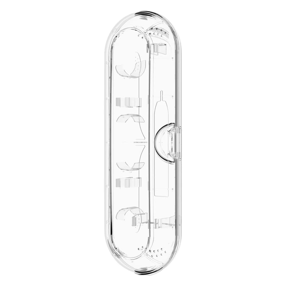 Clear Toothbrush Travel Case Compatible with Oral B, iO & Philips Sonicare Electric Toothbrush, Portable Storage Box for Travel