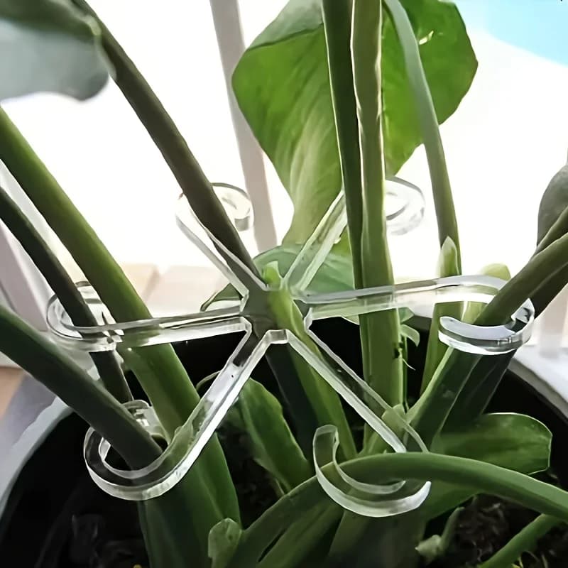 Plant Stem Support Clips, Flower Stem Gathering Frame, Support Fixer - Anti-Toppling, Hydroponic Branch Fixing Pot Rack ,garden