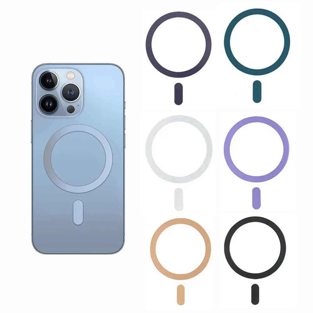 Metal Plate Ring for Magsafe Sticker Magnetic Support Ring Universal Wireless Charger Mobile Phone Sheet for iPhone 16 17 Xiaomi