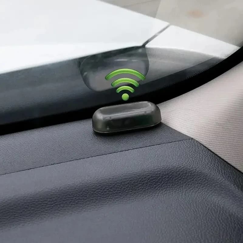 1Pcs Solar Powered LED Fake Car Alarm Simulated Dummy Security Light Wireless Flashing Anti-Theft Warning Caution Lamp for Auto