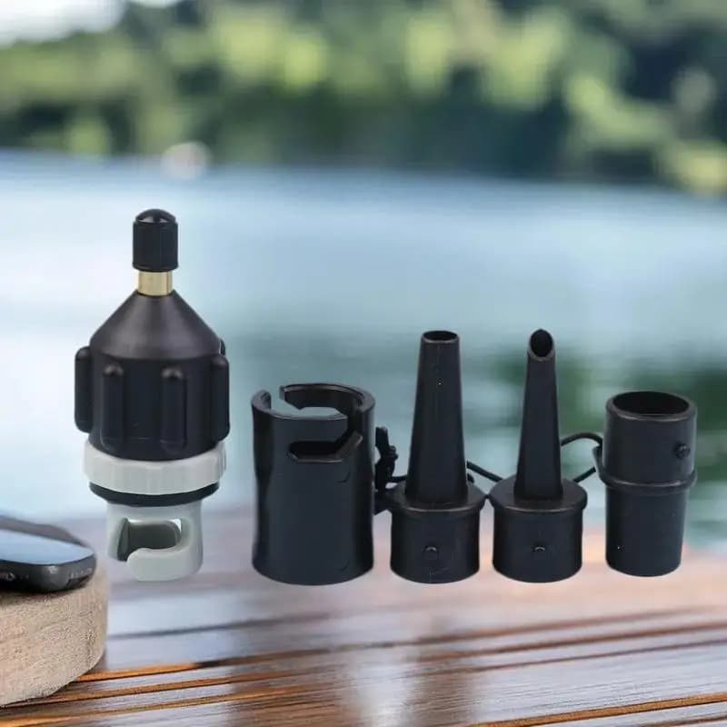 ⭐ Air Valve Adaptor For SUP Board Inflatable Pump Adapter Paddle Boat Kayak Air Valve Pump Tire Air Connector Combo Kit