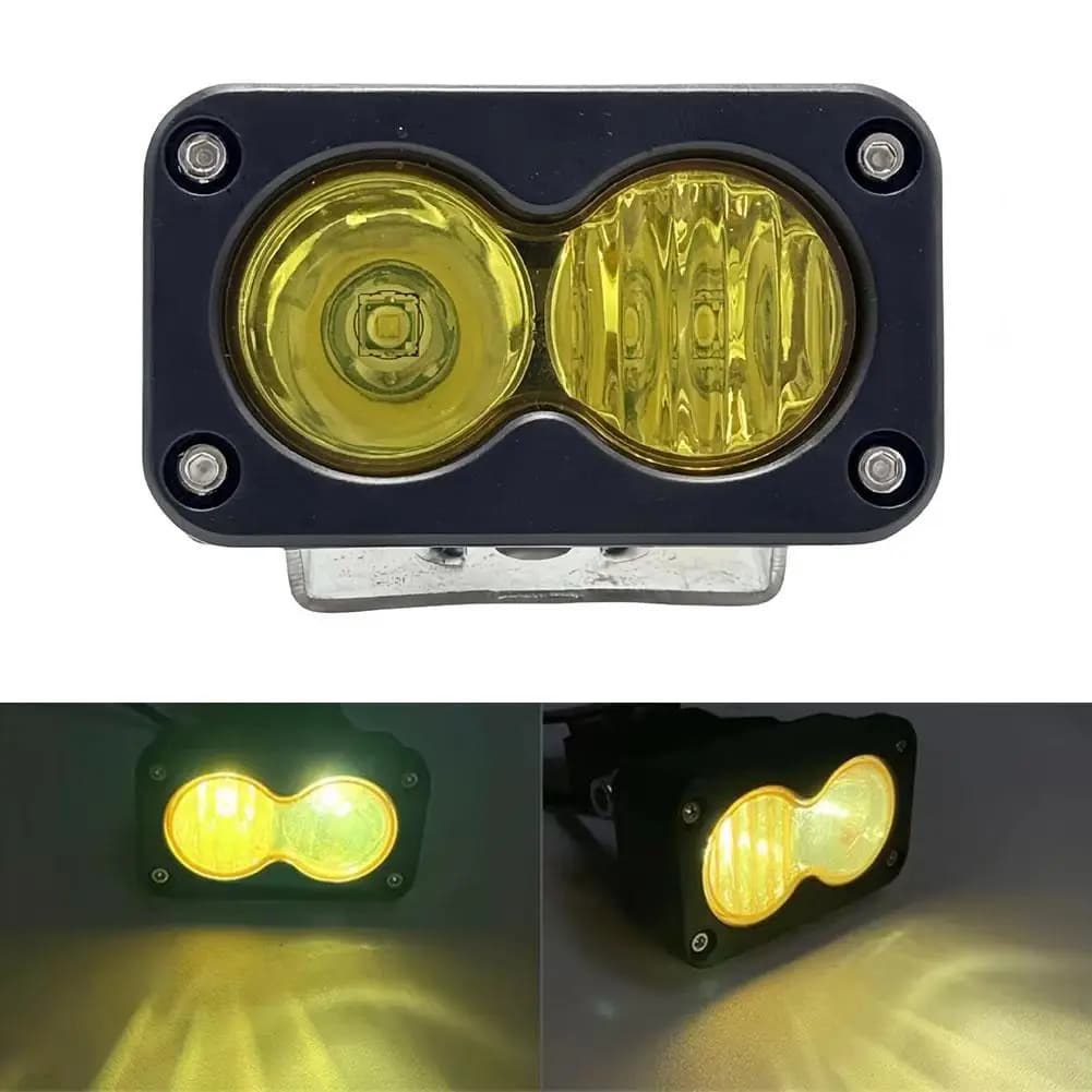 3 Inch Car Spotlight White Yellow LED Pod Driving Work Light for Motorcycle Pickup Truck Offroad Roof Luggage Rack Lamp 20W