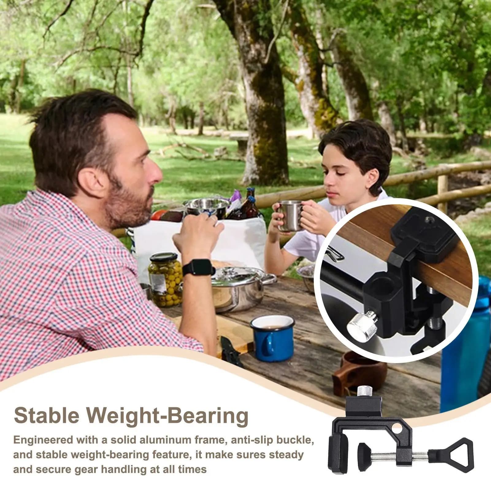Action Camera Mount Adjustable Camera Mount Multifunctional Desktop Organizer Light Stand For Camping Picnic Work Outdoor Dorm