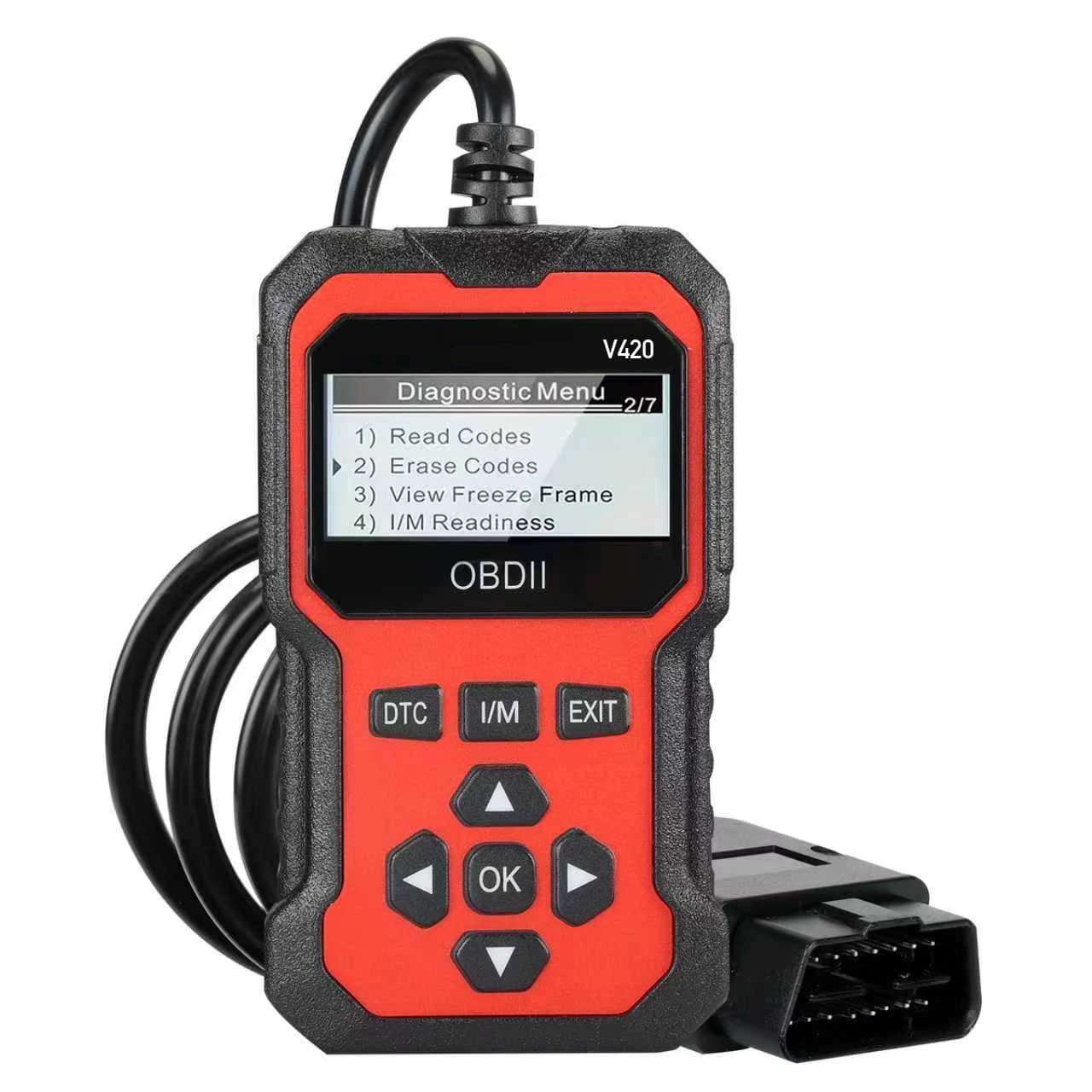 V420 2026 OBD2 Car Diagnostic Scanner All-in-One Tool for Vehicle Issue Identification And Troubleshooting