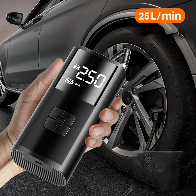 Car Wireless Air Pump Air Compressor Tire Ball Inflator Led Light Tire Inflator 150Psi Electric for Cars Motorcycles Bicycles