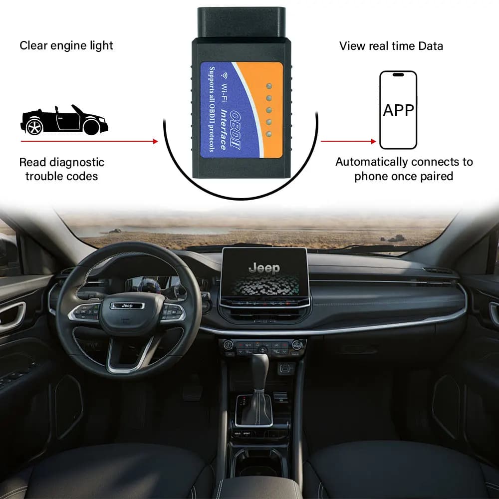 OBD2 Scanner ELM327 Car Diagnostic Detector Code Reader Tool V1.5 WIFI Bluetooth OBD 2 for Android IOS Auto Scan Repair Tools