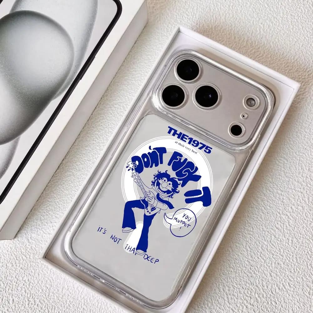 Rock Band T-The 1975 Phone Case for iPhone 17 16 15 14 13 12 11 Pro Max Plus Clear Magnetic Shockproof Scratch-Resistant