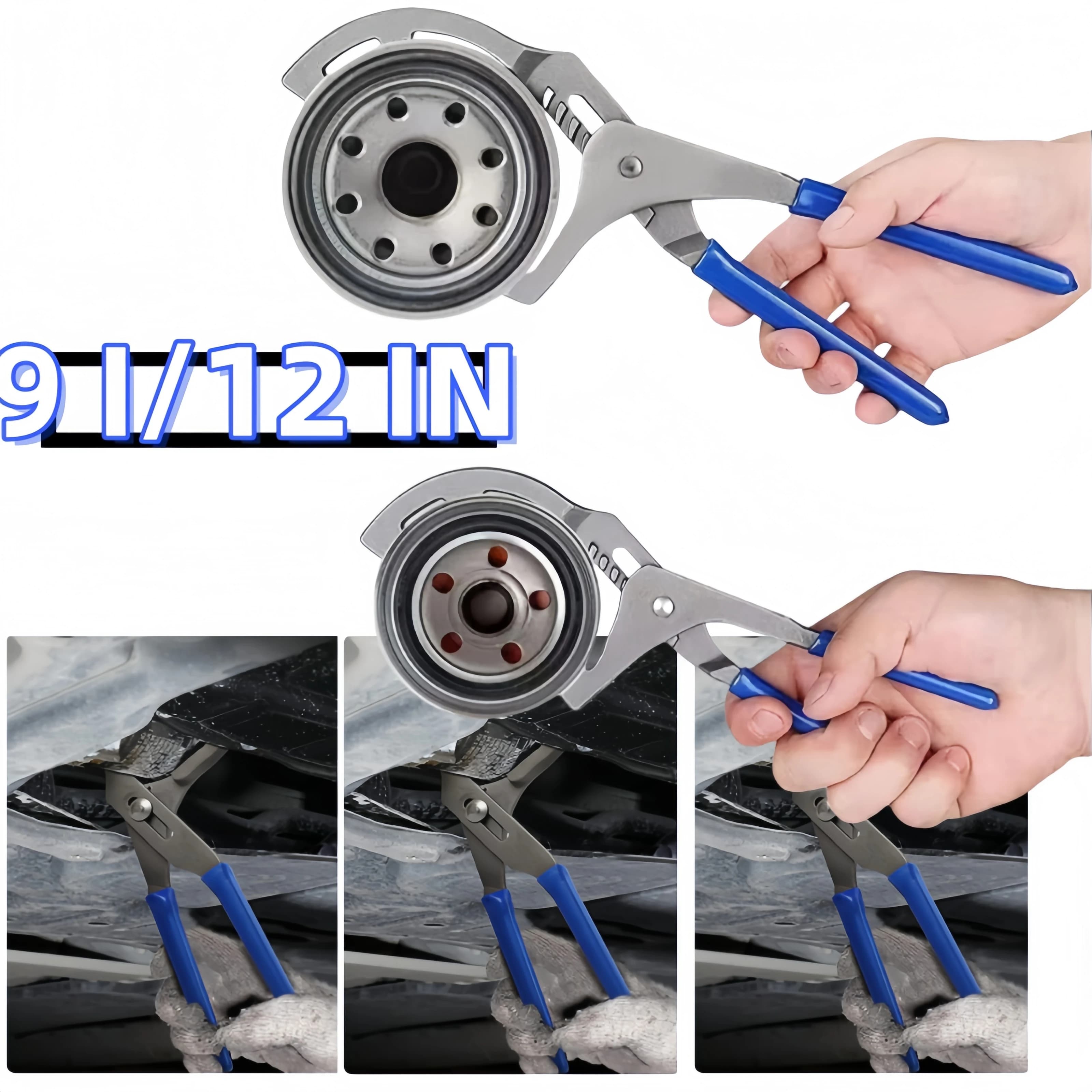 Adjustable Oil Filter Wrench Pliers Clamp Type Removal Tool 9 iInch 12 Inch Steel Oil filter pliers for Auto Oil Change