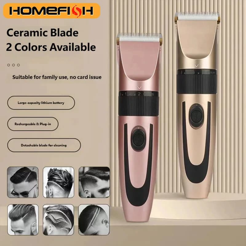 HOMEFISH Electric Hair Trimmer Shaver Professional Rechargeable Shavers Barber hair Cutting Machine
