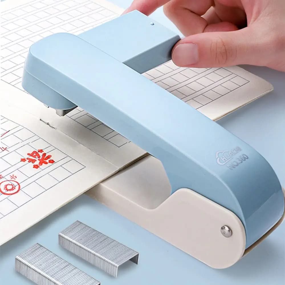 Multifunctional Metal Stapler Use 24/6 26/6 Staples 360 Degree Rotary Heavy Duty Stapler Effortless Long Stapler School Office