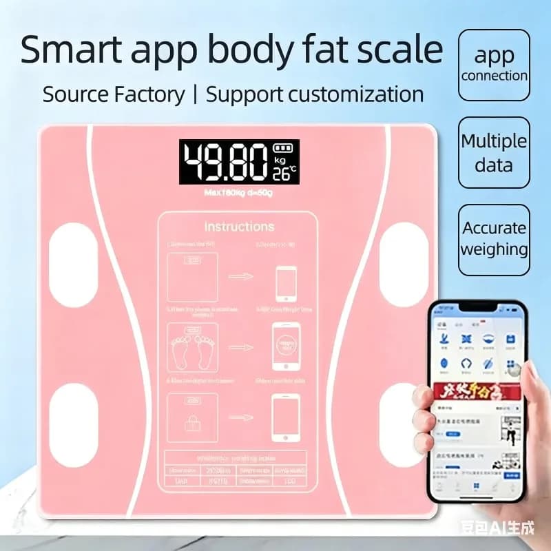 Body fat scale Weight loss and fat loss scale Smart Bluetooth fat scale Electronic scale Household scale Health scale