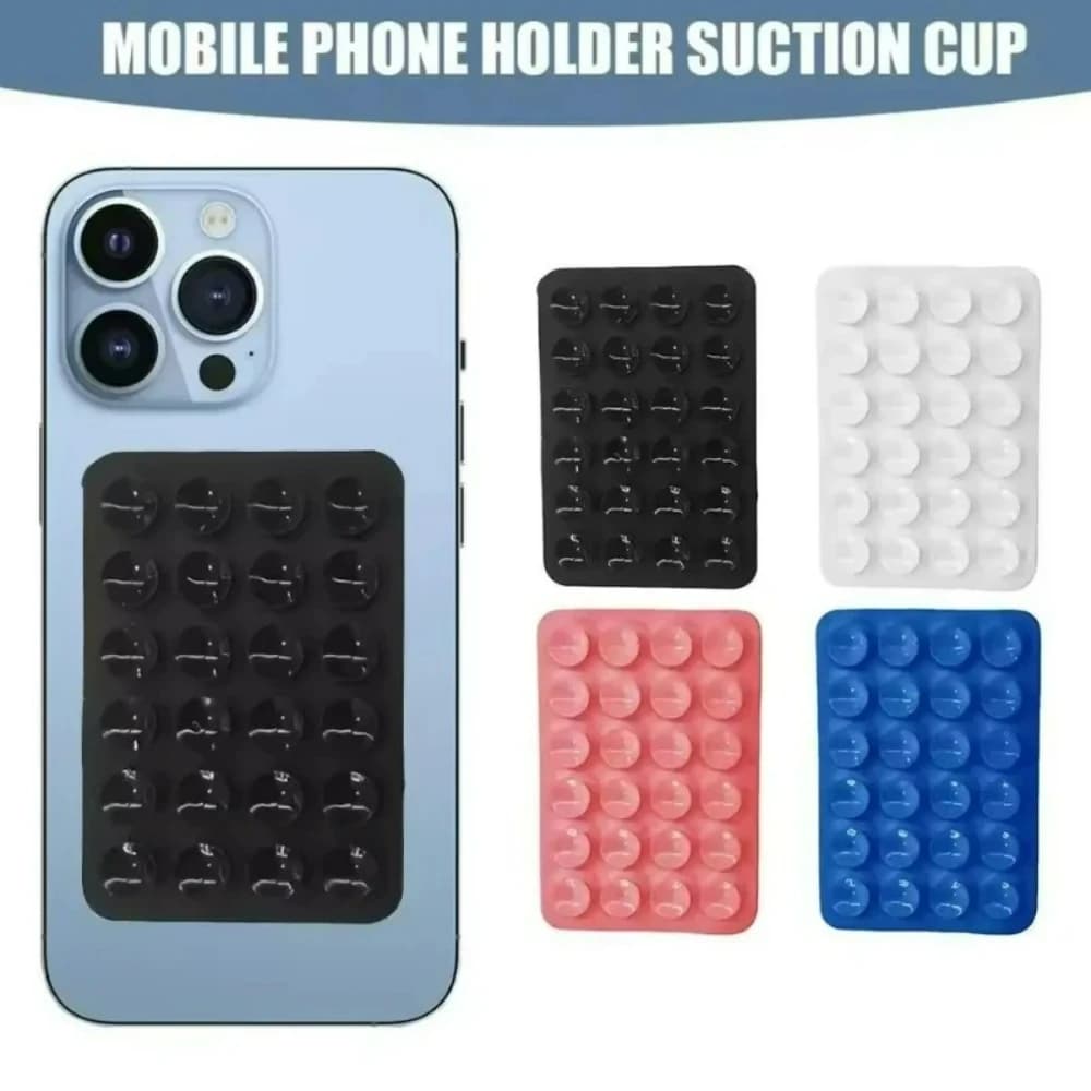 Silicone Phone Holder Silicone Suction Cup Phone Case Mount Candy Color For Selfies and Videos Non Slip Suction Cup Phone Stand