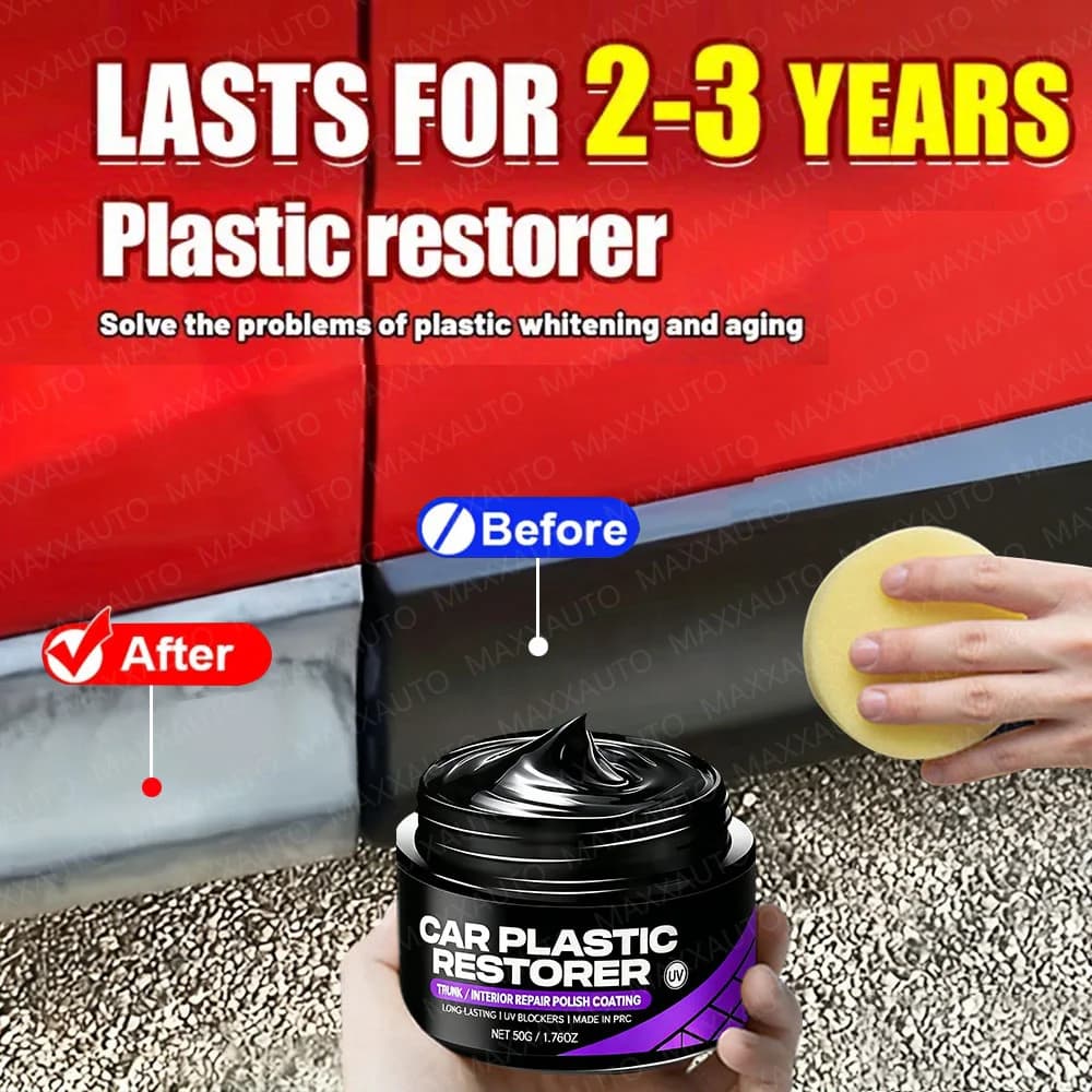 Car Plastic Restorer Back To Black Gloss Auto Interior Leather & Panel Renewal Wax Coating Agent Auto Polish And Repair Coating