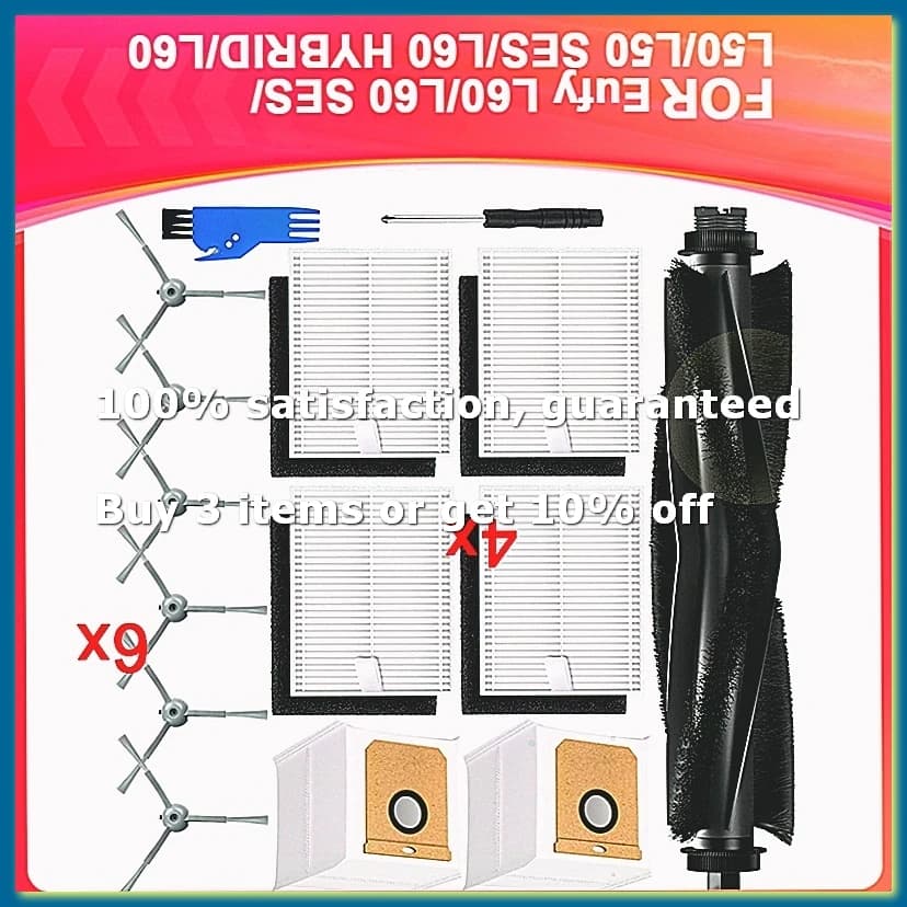 Replacement Accessories Kits for Clean L60/L60 /L50/L50 /L60 Hybrid/L60 Hybrid Robot Vacuum Cleaner Parts-A009